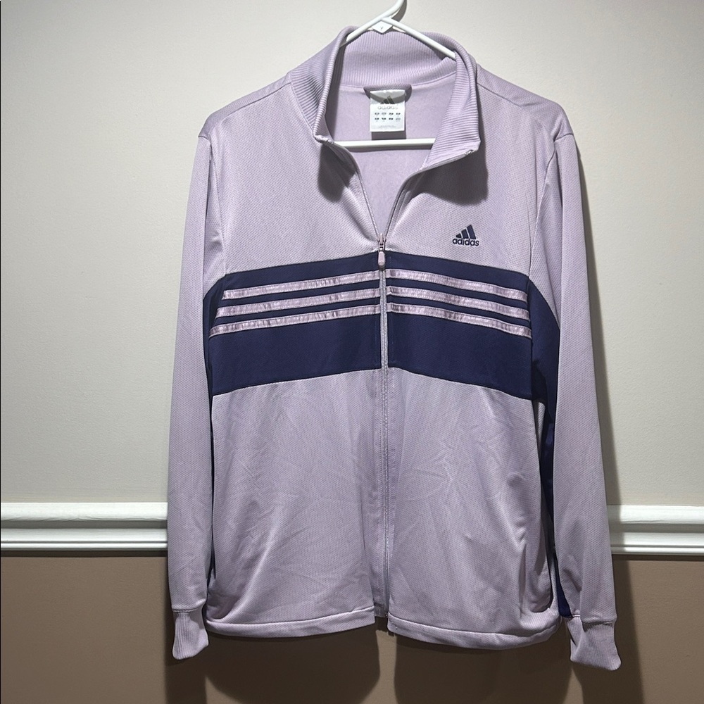 Adidas Purple and Navy Track Jacket